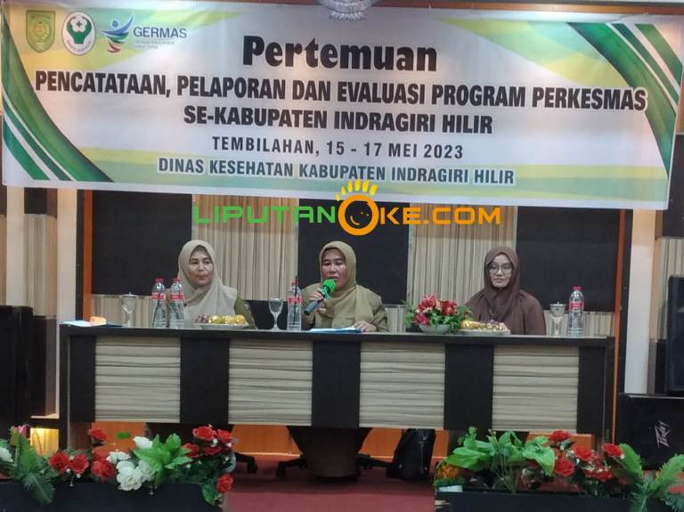 Diskes Inhil Laksanakan Pertemuan Pencatatan, Pelaporan dan Evaluasi Perkesmas
